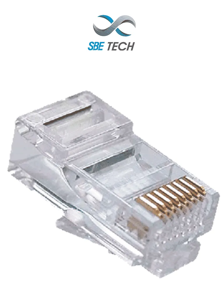 Plug RJ45 SBE TECH SBE-2401-8P8C Cat5e, bolsa con 50 piezas