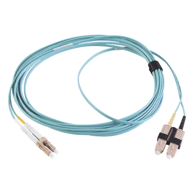 Jumper de fibra óptica SIEMON FJ2-LCSC5L-05AQ OM3 de 5 m