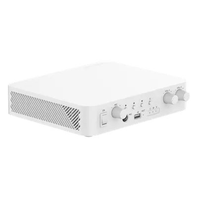 Amplificador de audio IP Hikvision DS-QAE1A80G1-VB(B) de 80 W y 2 zonas