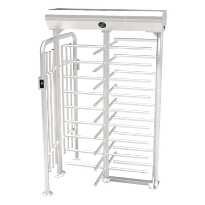 Torniquete de cuerpo completo / Un carril / 25 personas por minuto / Acero inoxidable SUS304 / IP54 / -28°C a 60°C / 4.6 x 4.3 x 7.3 pies