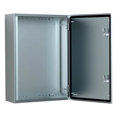 Gabinete de Acero Inoxidable / IP66 / 600x400x210 mm (23.6x15.7x8.3 in) / 2 Cerraduras / Placa Montaje 2 mm
