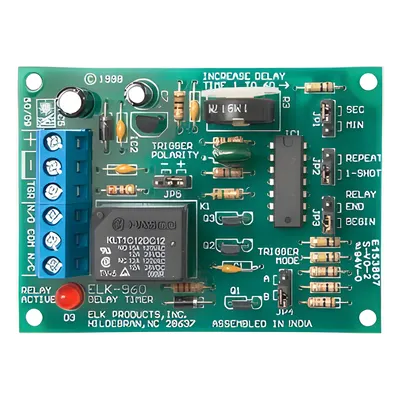 Relé temporizado ELK PRODUCTS ELK960 con retardo ajustable