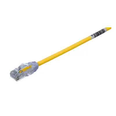 Cable de parcheo Cat6A PANDUIT UTP28X15YL amarillo de 15 ft