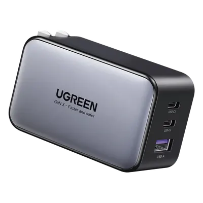 Cargador de pared UGREEN 10334 GaN II de 65 W con tres puertos