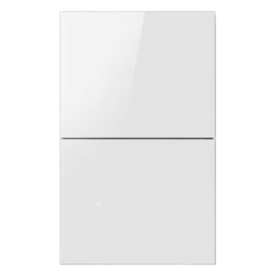 Apagador Inalámbrico ZigBee / 2 Gang / 110-220V / Control de Doble Regreso / Compatible con Hub Akubela