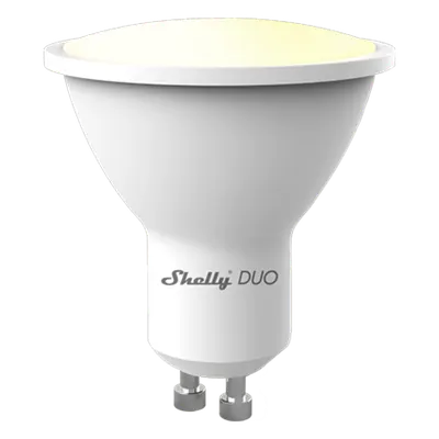 Foco inteligente Shelly Duo GU10 con luz dual ajustable y Wi-Fi