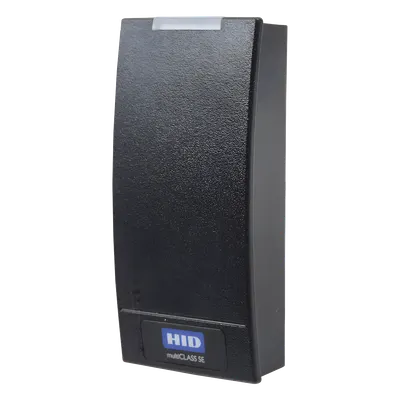 Lector de Acceso Multiformato / iCLASS SEOS / MIFARE Classic DESFire / NFC Móvil / Wiegand / 5-16 VDC / 4.8 x 10.3 x 2.3 cm