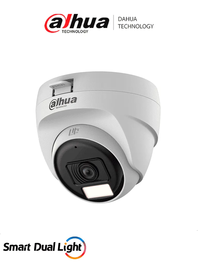 Cámara domo Dahua DH-HAC-T1A21N-U-IL-A con iluminación dual