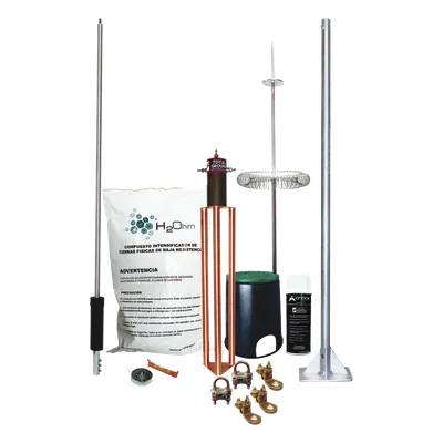 Pararrayos TOTAL GROUND KIT-MASTER-DIPOLOV2 para estructuras elevadas