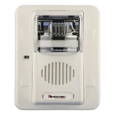 Sirena Estrobo / 12 Vcd / Multi-Candela 15-75 cd / Montaje en Pared / 5"x4.5"x2.5" / UL 464 y UL 1971