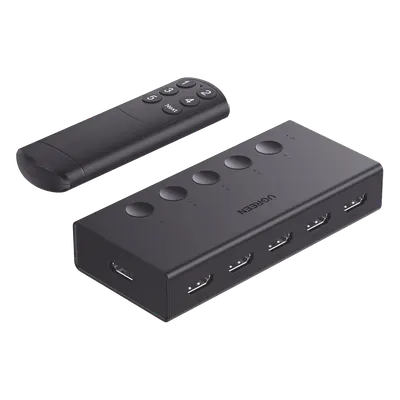 Conmutador HDMI UGREEN 90512 de 5 entradas con resolución 4K@60Hz