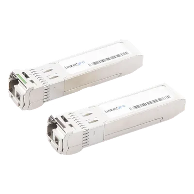 Transceptor Óptico SFP+ Bidireccional / 10 Gbps Full Duplex / 10GBASE-BX / Monomodo 3 km (9842.5 ft) / TX 1270 nm / RX 1330 nm / LC/UPC Simplex / DDM / Hot-Pluggable