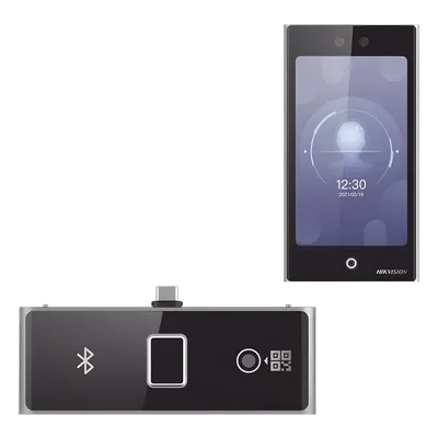 Terminal de acceso facial Hikvision DS-K1T673DWX/K con Wi-Fi y pantalla de 7 pulgadas