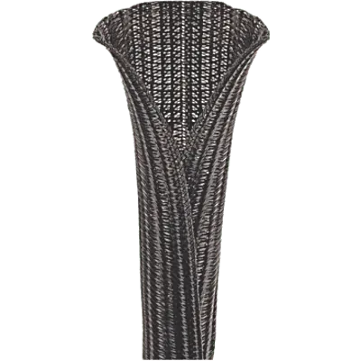 Funda expandible trenzada / 1.25 in / 10.5-14.1 mm ID-OD / 75 ft / -40 a 50°C / PET / negra