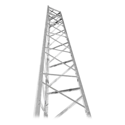 Torre autosoportada / 48 pies (14.6 m) / Acero galvanizado / Base con anclas / Sin cables guía