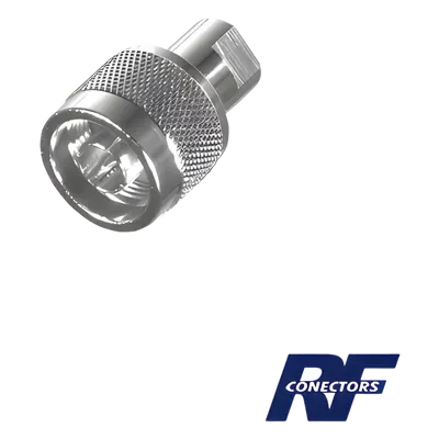 Adaptador en Línea / FME Macho a N Macho / Cuerpo Bronce Niquelado / Contacto Oro / Aislante Teflón