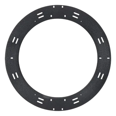 Raqueta de Gestión de Holgura / 24 in (60.96 cm) Diámetro / Montaje Pared o Rack / Acero / Negro