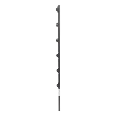 Poste para Cerca Electrificada / Acero Galvanizado Cal. 18 / 1.4 m (4.6 ft) / 6 Aisladores de Paso / Fijación en Concreto / IP Protección Sellada