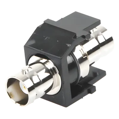 Módulo Acoplador NetKey Coaxial Tipo BNC, Keystone, de 50 Ohms, Color Negro