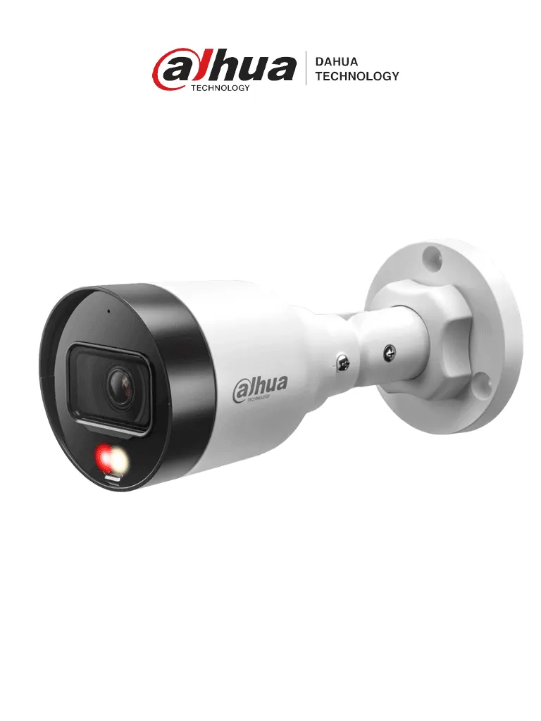 Cámara IP Bullet Dahua DH-IPC-HFW1239S1-A-IL con luz dual y PoE