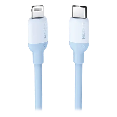 Cable USB-C a Lightning / Certificado MFi / 1 Metro (3.3 Pies) / Carga Rápida PD 20W / Sincronización 480 Mbps / Silicona TPE / Navy Blue