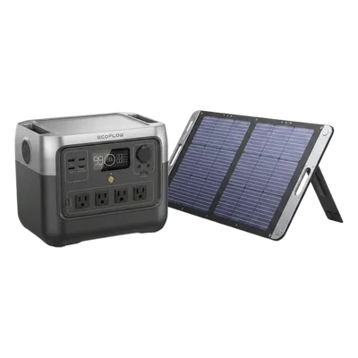 Kit de Energía Portátil / Estación 768 Wh / Salida AC 800 W (1600 W X-Boost) / Panel Solar 200 W / Batería LiFePO4 / IP67