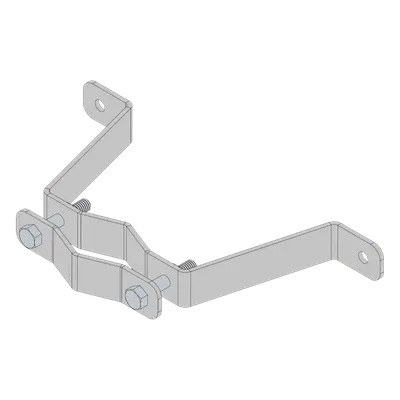 Herraje de Pared para Mástil / Acero A-36 / 1" a 1-3/4" / 5 kg / 3 m (9.8 ft)