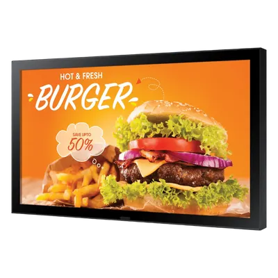 Pantalla LED Profesional para Exterior / 24" Full HD / Brillo 1500 nits / IP66 / Operación 24/7 / HDMI y LAN / VESA 1200x400 mm