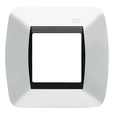 Embellecedor Modular / Caja Universal Ø60 mm / 1 Módulo / 88 x 90 x 13.5 mm / Blanco Nieve / 30 g