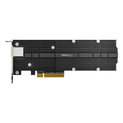Adaptador Combinado SSD M.2 y 10 GbE | PCIe 3.0 x8 | 2 Ranuras NVMe M.2 22110/2280 | Puerto 10GBASE-T RJ45 | Autonegociación 10/5/2,5/1 Gbps | Compatible con SSD NVMe SNV3000.