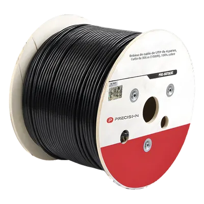 Cable UTP Cat5e PRECISION PSC-CAT5EXT-GEL para exterior, 305 m