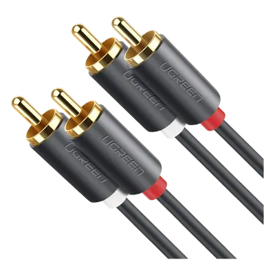 Cable de audio UGREEN 10520 de 2 RCA a 2 RCA y 5 metros