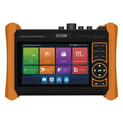 Tester Profesional OTDR y Video / Alcance 150 km / Pantalla 5.4" Táctil / 4K/8K / PoE Integrado / Wi-Fi / VFL / Medidor de Potencia Óptica