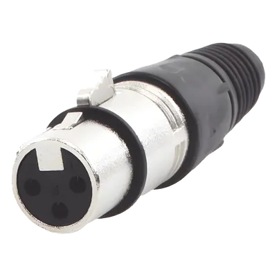 Conector XLR hembra EPCOM PROAUDIO EP-XLRF con bloqueo de 3 pines