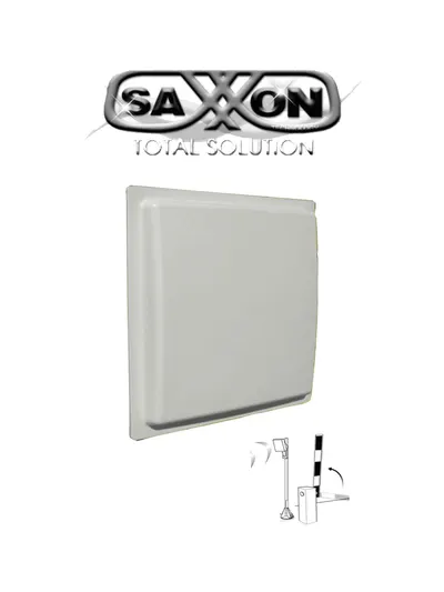 SAXXON SAXR2657 - Lectora de Tarjetas UHF para Control de Acceso Vehicular / 902 A 928 Mhz / Lectura de Largo Alcance de 1 a 10 metros / Encriptable / Compatible con Enrolador FC06