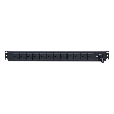 PDU para rack CyberPower PDU15B12R de 12 tomas y montaje 1UR