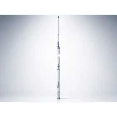 Antena Marina HF / Fibra de Vidrio / 2-30 MHz / 1 kW / 3 Secciones / 7 m (23 ft) / Resonancia 10.8 MHz