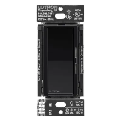 Atenuador inteligente Lutron Caseta Wireless DVRF6LBL con control deslizante