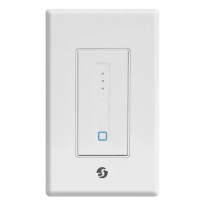Interruptor Atenuable de Pared / Wi-Fi 2.4 GHz / 400 W Incandescente / Control Táctil / -20°C a 40°C / Compacto 104x44x39 mm
