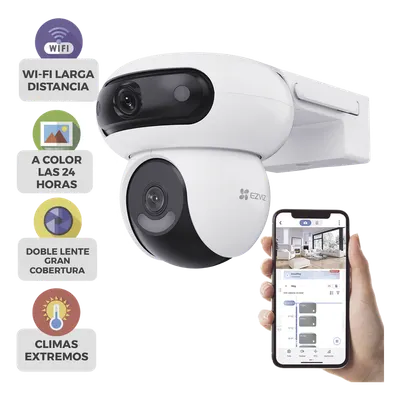 Cámara IP EZVIZ CS-H90 de doble lente y visión nocturna a color