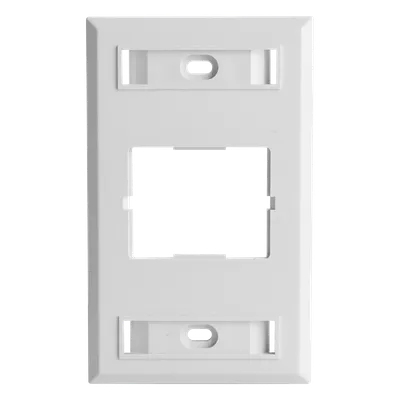Placa de Pared CT, Para un Acoplador, Color Blanco, Versión Bulk (Sin Empaque Individual)