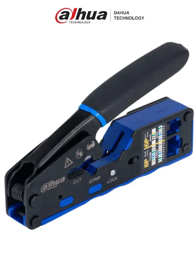 Pinza Dahua DH-PFM914 para crimpar, cortar y pelar cables