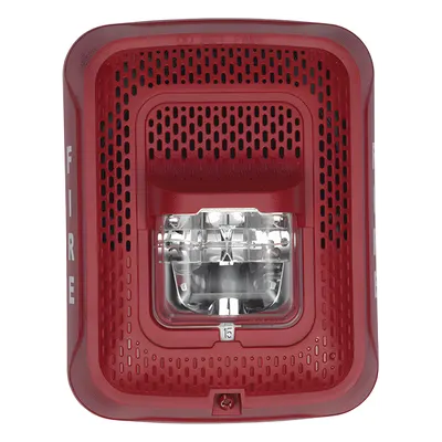 Bocina con estrobo SYSTEM SENSOR SPS-RL, voltaje 25/70.7 Vrms, 15-185 cd