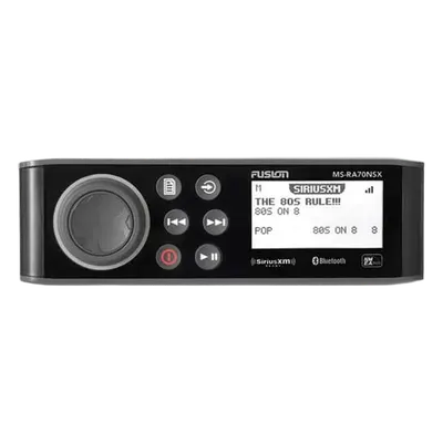 Sistema de Audio Marino / Pantalla LCD Monocroma 2.6" / Multi-Zone 2 Zonas / Potencia Pico 200 W / Bluetooth y ANT / IPX7 / Compatible SiriusXM y DAB+