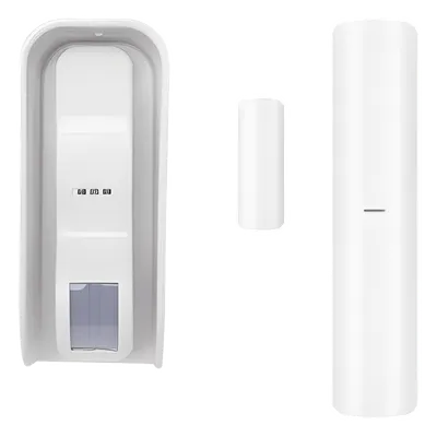 Sensor de Movimiento Tipo Cortina / 100 % Exterior / Alimentado por baterías / Doble tecnología MW & PIR / Compatible con AXPRO / Incluye DS-PDMC-EG2-WB