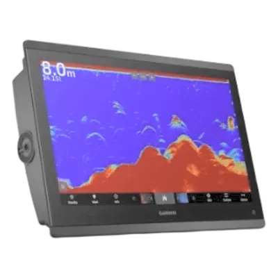 GPS Táctil Marino / 16" Full HD IPS / IPX7 / Sonda CHIRP 1kW / ClearVu & SideVu / NMEA 2000 / Wi-Fi / Bluetooth / ANT / 15.2" x 10.4" x 3" (38.5 x 26.3 x 7.6 cm)