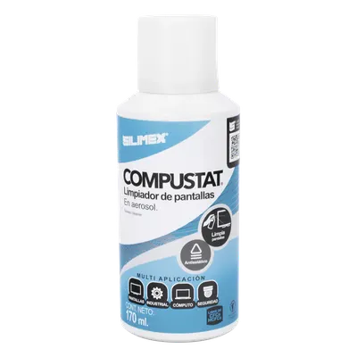 Limpiador antiestático SILIMEX COMPUSTAT de 170 ml para pantallas