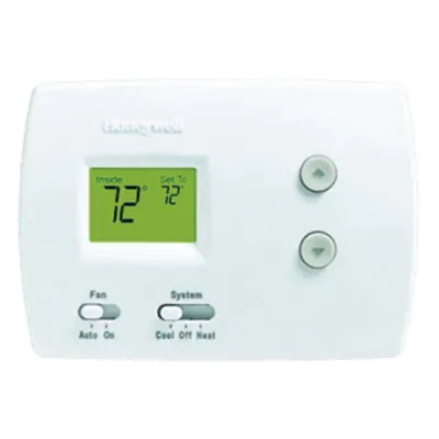 Termostato digital no programable / Serie Pro 3000 / 1H-1C convencional o bomba de calor / 20-30 Vac o 750 mV / Respaldo AA / 97x137x32 mm