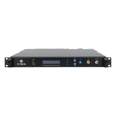 Transmisor óptico V-SOL V8810TE-9 con modulación externa y 2 salidas