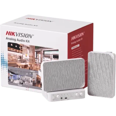 Kit de Audio Ambiental / Amplificador 2x30W / Bluetooth / 2 Altavoces 20W / Salida 100/70V / 96 dB